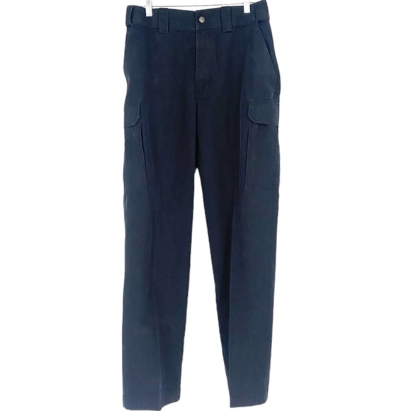 5.11‎ TACTICAL Men's Cargo Pants Sz 33 Navy Blue Style 74371 Rip- Stop Fabric - Picture 1 of 5